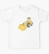 Bulldozer 3D projection Kids Tee