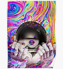 Psychedelic Astronaut (Vintage Effect) Poster