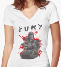 Fury Women's Fitted V-Neck T-Shirt