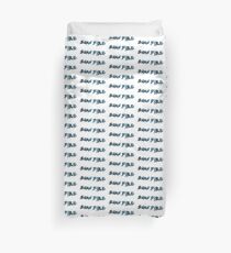 Swan Fire Blue and Black Duvet Cover