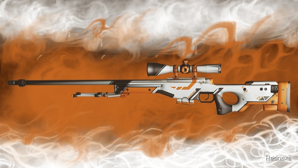 "Awp Asiimov" by Rednaxa | Redbubble