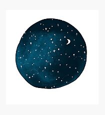 the stars, the moon, they have all been blown out Photographic Print