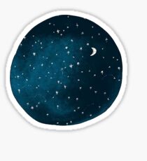 the stars, the moon, they have all been blown out Sticker