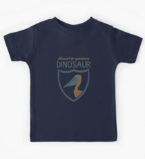 Honest-To-Goodness Dinosaur: Pelican (on dark background) Kids Tee