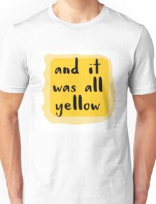 coldplay yellow t shirt