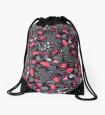 Floral composition with wild berries. Drawstring Bag