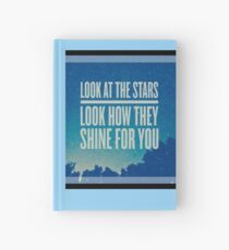 Cuaderno de tapa dura Mira las estrellas (amarillo)