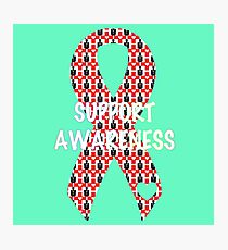 Awareness Ribbon Photographic Print