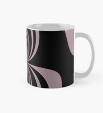 Black lavender mirror image abstract Mug