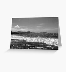 Irish Coast in Black and White Greeting Card