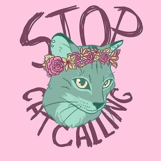 Stop Catcalling Posters By Chipperkendall Redbubble