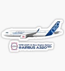 Illustration von Airbus A320 NEO F-WNEW Sticker