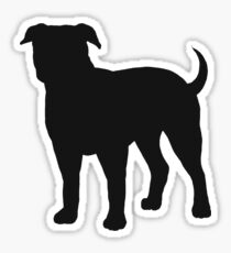 American Bulldog Silhouette(s) Sticker
