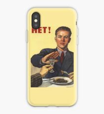Soviet Poster: Hет! iPhone Case