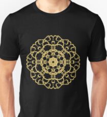 Gold pattern Mandala. Unisex T-Shirt