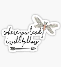 Gilmore Girls- Where you lead I will follow Sticker