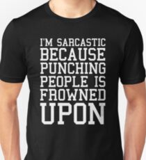 I'm Sarcastic Funny Quote Slim Fit T-Shirt