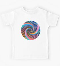 Opposing Spiral Pattern in 3-D Kids Tee