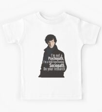 Sherlock - Psychopath/ Sociopath Kids Tee