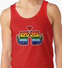 Neko Atsume Gay Pride Merch Tank Top