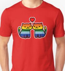 Neko Atsume Gay Pride Merch Unisex T-Shirt