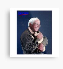 Cat and Bernie Metal Print