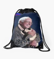 Cat and Bernie Drawstring Bag