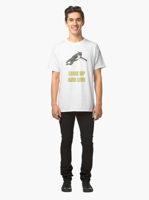 Alternate view of Look Up And Live Classic T-Shirt