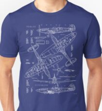 Spitfire Concept Blueprints Unisex T-Shirt