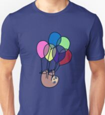 Sloth Floating Away Unisex T-Shirt