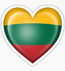 Lithuanian Heart Flag Sticker