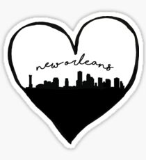 New Orleans City Love Sticker