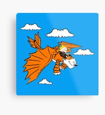 How to Train your Calvin and Hobbes Metal Print