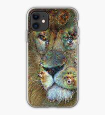 Dream Creatures, Lion 001, DeepDream iPhone Case