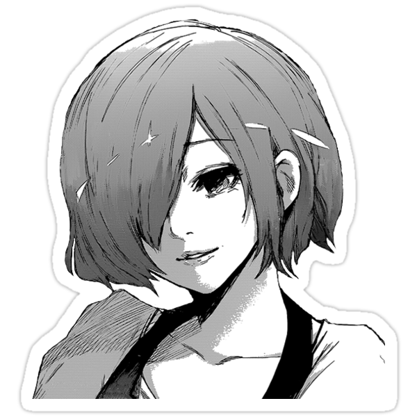 tokyo ghoulre touka kirishima stickers by s0y mi1k redbubble