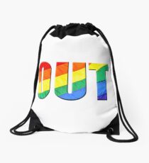 Out of the Closet Drawstring Bag