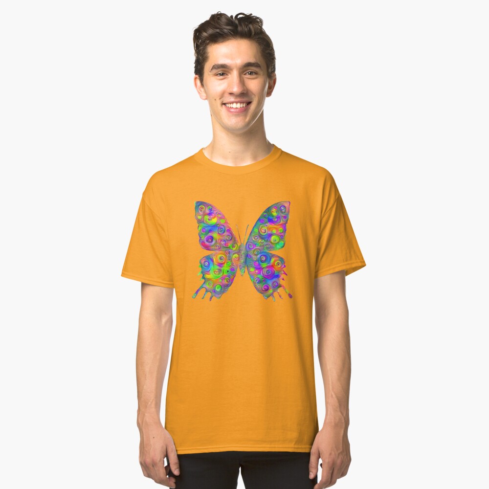 #DeepDream Motley Butterfly Classic T-Shirt
