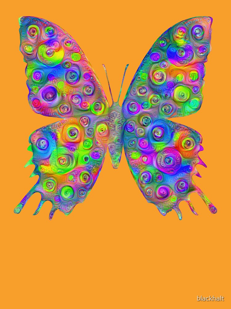 #DeepDream Motley Butterfly by blackhalt
