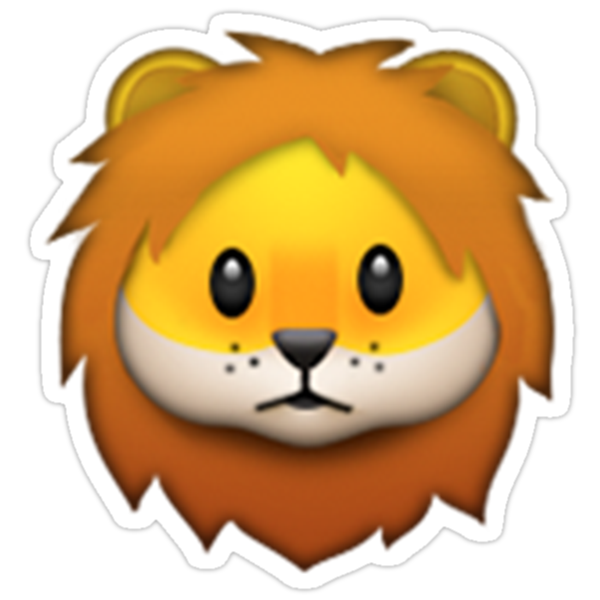  Emoji Lion Stickers by animalz Redbubble