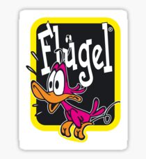 Flügel Getränk Logo Sticker