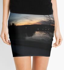 Dusk Over Waters Mini Skirt