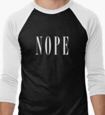 NOPE - White Men's Baseball ¾ T-Shirt
