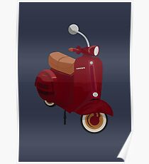 Red-Vespa Poster