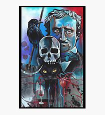 EDGAR ALLEN POE COLLAGE VON GESCHICHTEN Fotodruck