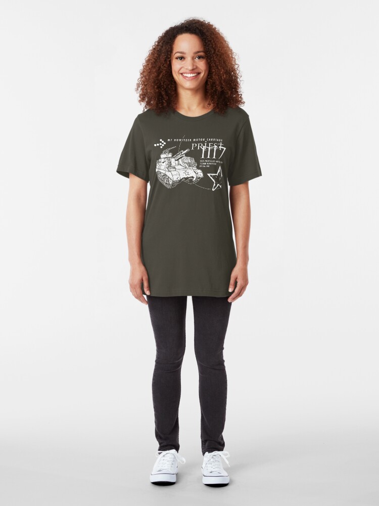 Alternate view of M7 Howitzer - Priest Slim Fit T-Shirt