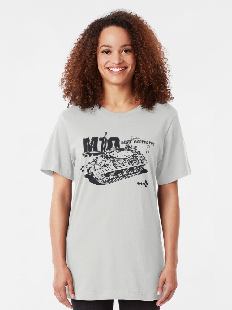 Alternate view of M10 Tank Destroyer Slim Fit T-Shirt