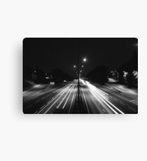 Highway - Black and White Canvas Print