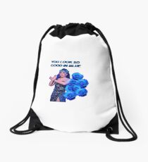Bendelacreme Blue Drawstring Bag