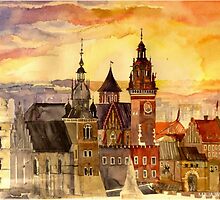 Polish artist Maja Wronska brings back watercolor sketches from her travels - Architecture Paintings by znamenski