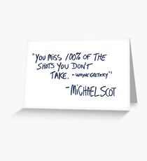 the office quote Greeting Card